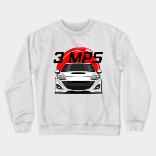 Front White 3 MPS Mazdaspeed3 JDM Crewneck Sweatshirt